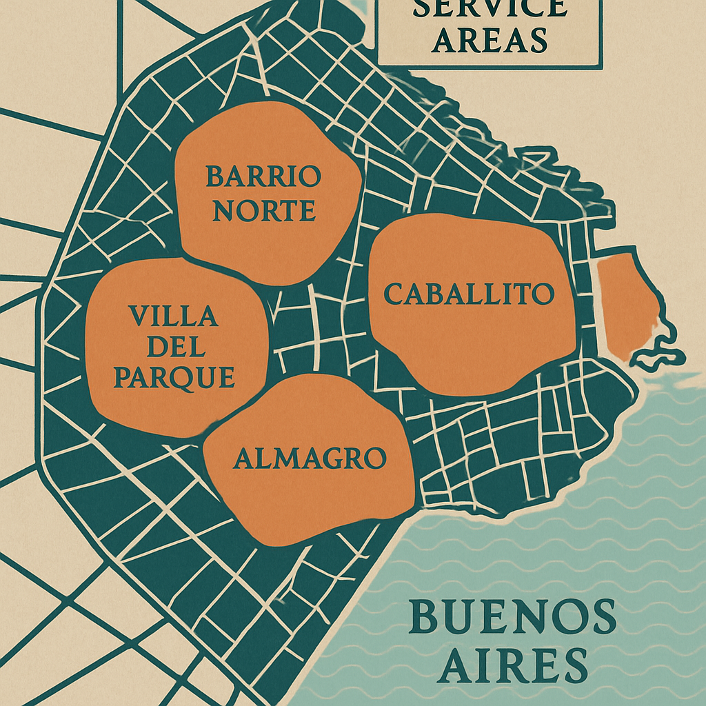 Zonas de servicio